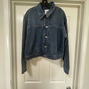 Women's Blue Denim Jacket by Zara